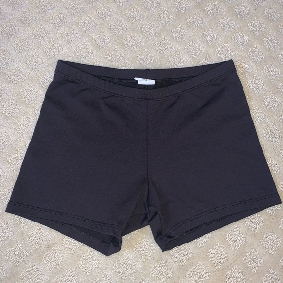 High Waisted Black Booty Shorts Size Small - Picture 1 of 3